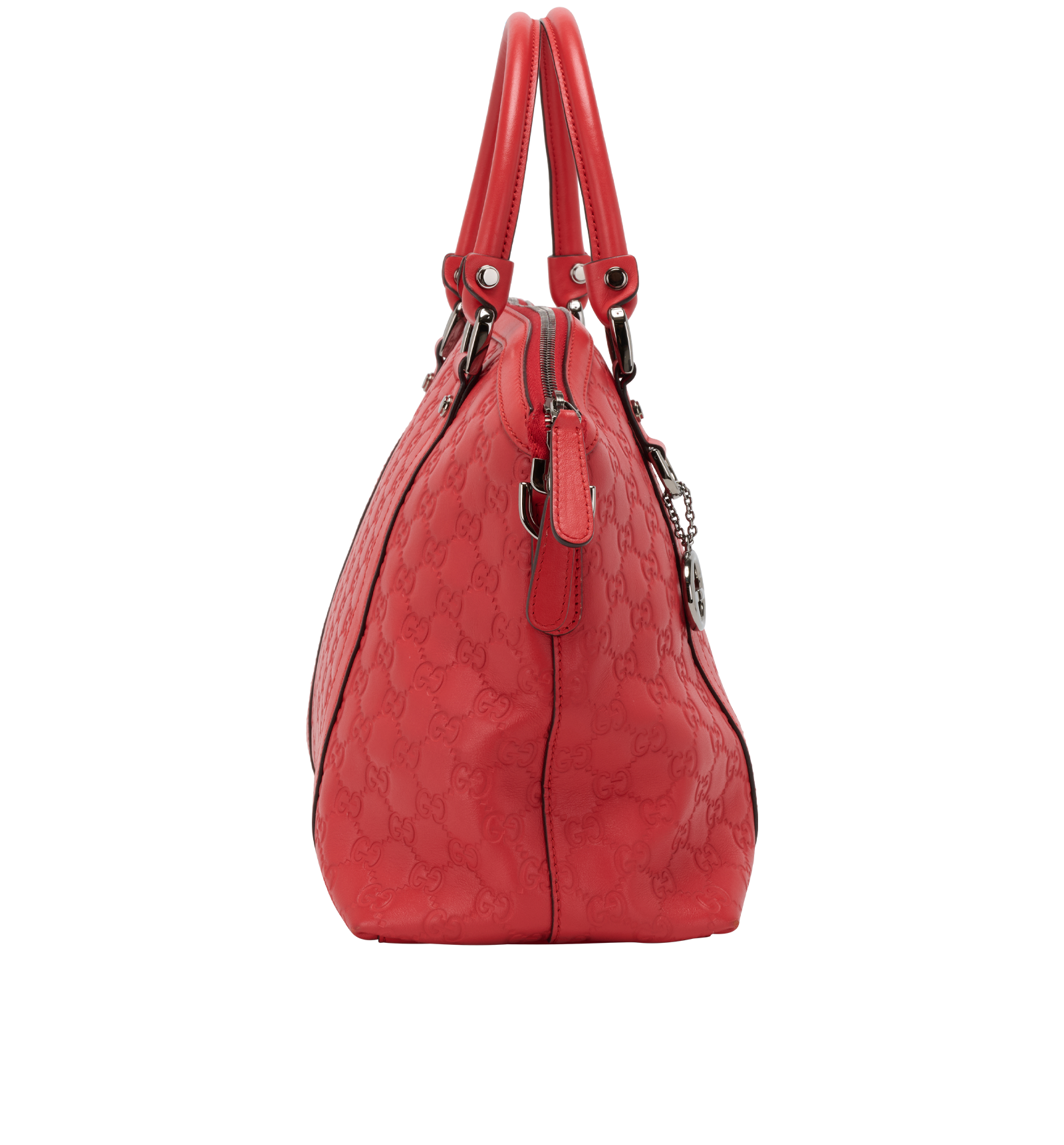 Guccissima Tote, &pound;495, Handbags, Red, Leather, Side view